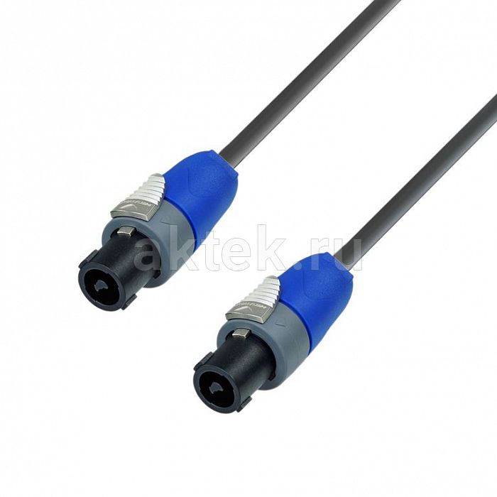 Adam Hall K5 S215 SS 0100 Black Speakon-кабель 2p–2p 1м