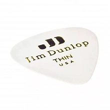 Dunlop 483P01TH Celluloid White Thin 12Pack медиаторы, целлулоид, 12 шт 2