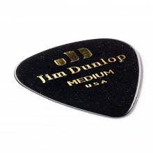 Dunlop 483P03MD Celluloid Black Medium 12Pack медиаторы, целлулоид, 12 шт 2