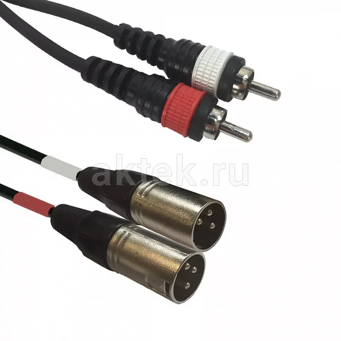 ADJ AC-2XM-2RM/3 аудиокабель XLR–RCA, 3 м