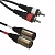 ADJ AC-2XM-2RM/3 аудиокабель XLR–RCA, 3 м
