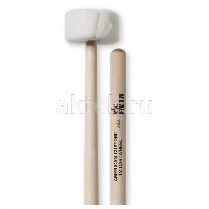 Vic Firth T2 Cartwheel перкуссионные маллеты, гикори 3