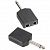 Adam Hall 7547 Black адаптер 2×TS6.3-F–TS6.3-M