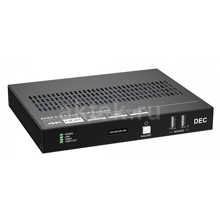 Digis EX-IP100R-1G приёмник, 4K, до 100 м, для цифровой AV-коммутации 4