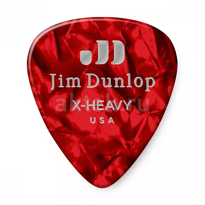 Dunlop 483P09XH Celluloid Red Pearloid Extra медиаторы, целлулоид, extra heavy