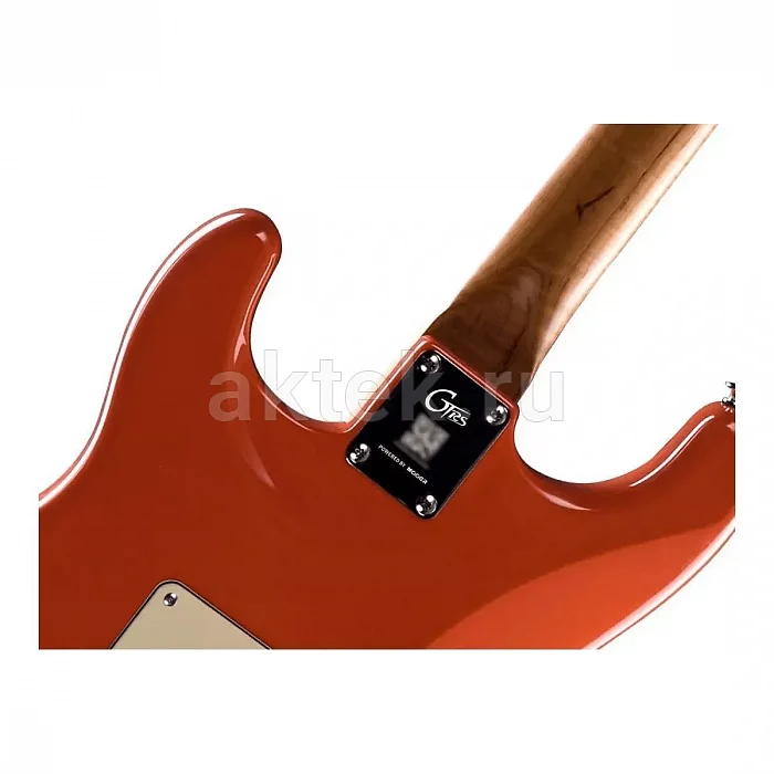 Mooer GTRS P800 электрогитара, красный, HSS, корпус из ольхи 3