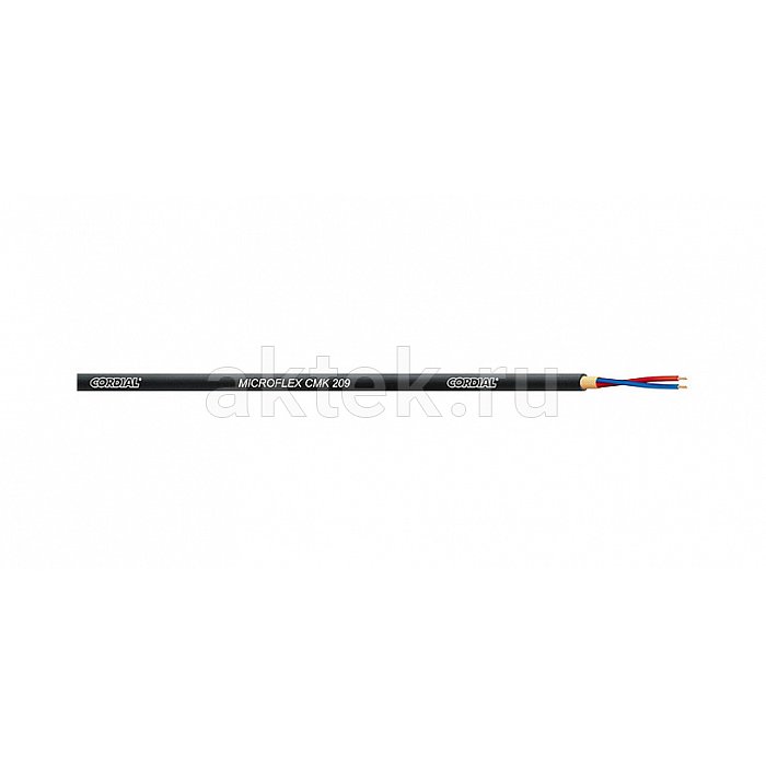 Cordial CMK 209 BLACK микрофонный кабель Ø3,0 мм, AWG 28, 0,088 мм²