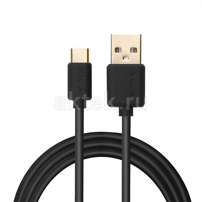 Кабель USB Type-C AWEI CL-89 1м черный 2