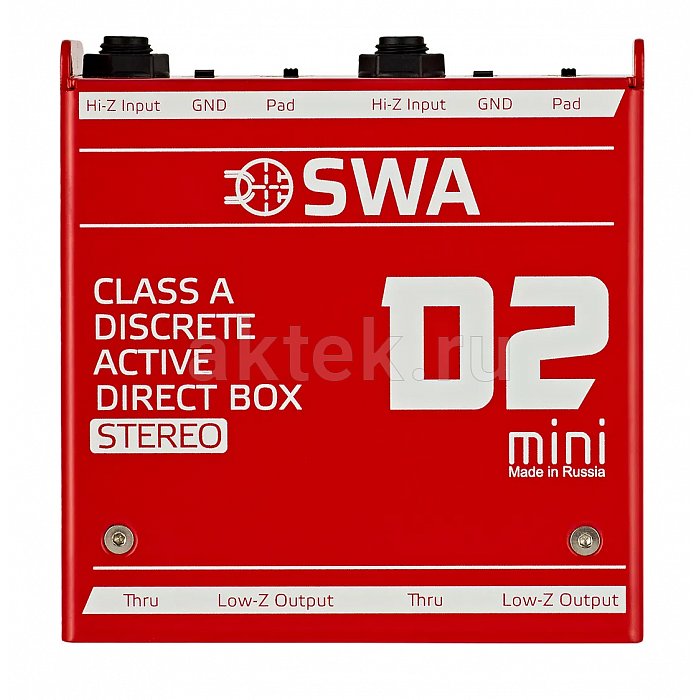 SWA D2 mini активный директ-бокс, XLR, RCA, 48 В