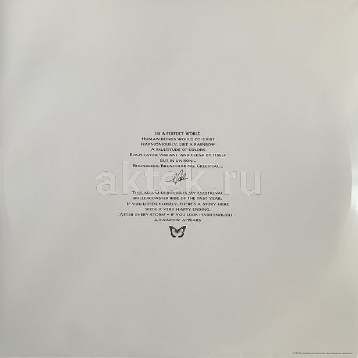 Виниловая пластинка MARIAH CAREY - RAINBOW 180 GRAM BLACK VINYL 12" 5
