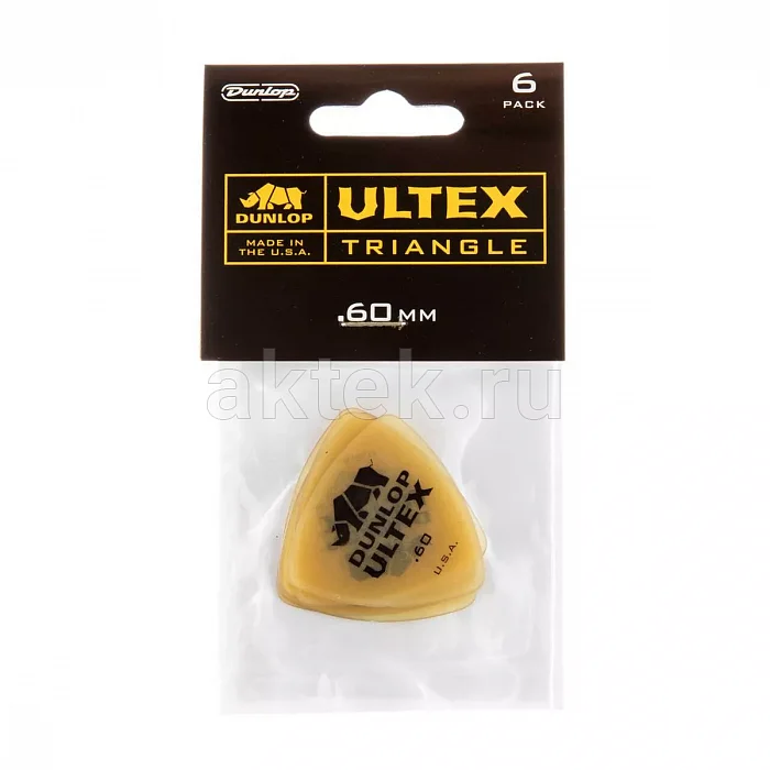 Dunlop 426P060 Ultex Triangle 6Pack медиаторы, 0,6 мм, 6 шт 4
