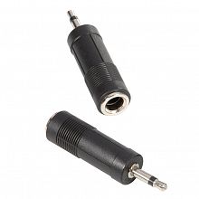 Adam Hall 7554 Black адаптер TS6.3-F–TS3.5-M