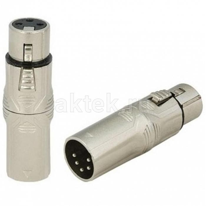 ROXTONE RA5XF3XM аудиопереходник XLR5–XLR3, гнездо–штекер