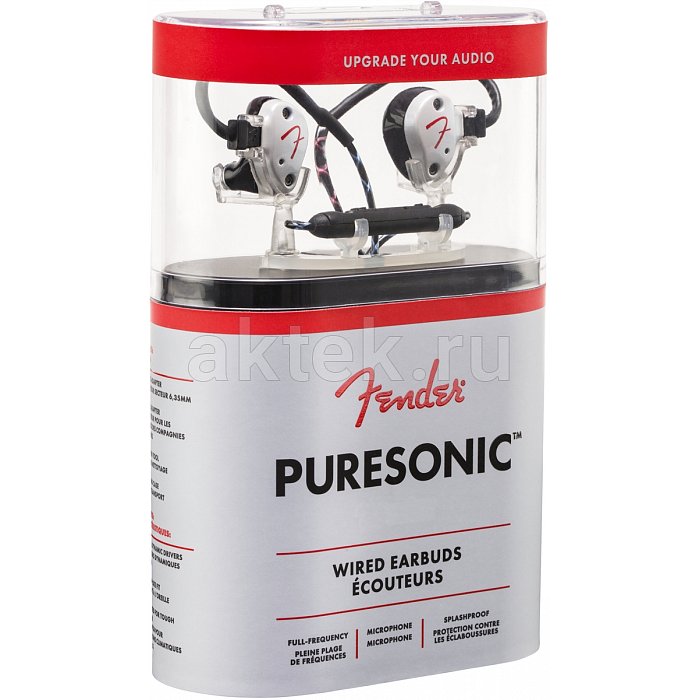 Внутриканальные наушники FENDER PRO FENDER PureSonic Wired earbud Olympic Pearl 8