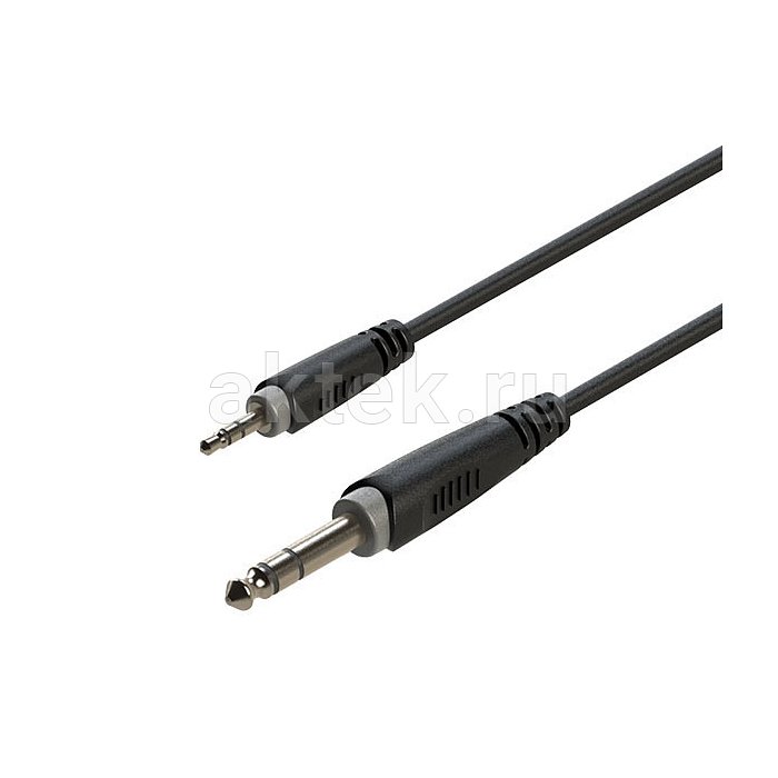 ROXTONE RACC280/3 аудиокабель Jack 3,5–Jack 6,3, 3 м, 2×0,14 мм² 2