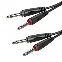 ROXTONE SACC100/2 аудиокабель Jack 6,3–Jack 6,3, 2 м, 2×1×0,14 мм²