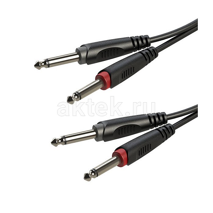 ROXTONE SACC100/2 аудиокабель Jack 6,3–Jack 6,3, 2 м, 2×1×0,14 мм²