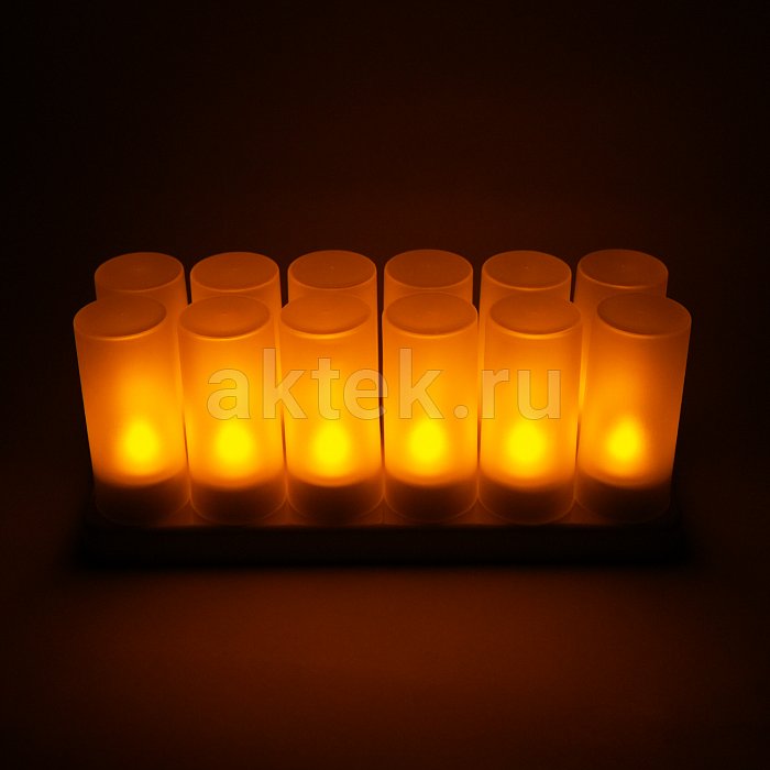 Набор чайных светодиодных свечей на аккумуляторе LED Candle 12 шт. 4
