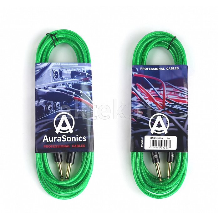AuraSonics J63J63-5TGR гитарный кабель Jack TS 6,3 мм - Jack TS 6,3 мм
