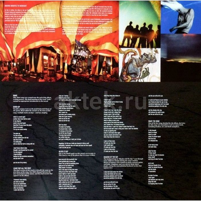 Виниловая пластинка LINKIN PARK - MINUTES TO MIDNIGHT 180 GRAM BLACK VINYL 12" 3
