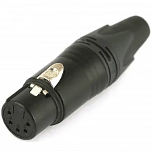 Neutrik NC5FXX-B кабельный разъем XLR female черненый корпус