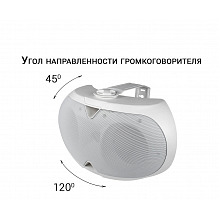 VOLTA ELLIPSE-2440TW настенный трансляционный громкоговоритель, цвет белый, 40 Вт/100 В 3