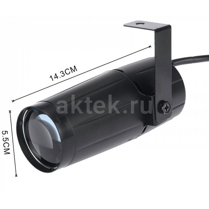 Прожектор зеркального шара SkyDisco White Slim Pinspot 3W теплый 2