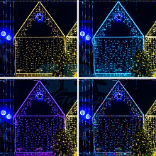 Гирлянда "Светодиодный Дождь" NEON-NIGHT 300x30 Вт LED 2х1,5м RGB 3