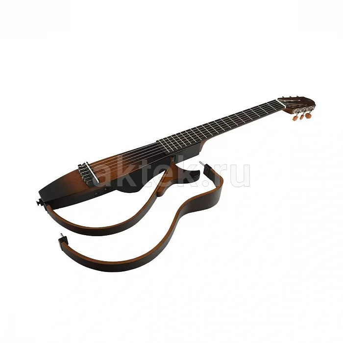 Yamaha Silent SLG200S TBS электроакустическая гитара, корпус из красного дерева 5