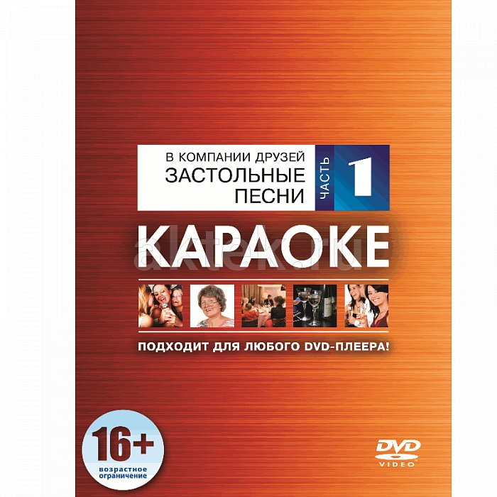 DVD-диск караоке Застольные песни часть 1