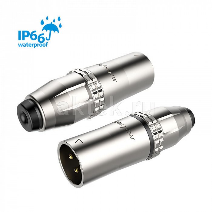 ROXTONE RX3MWP-NG разъём XLR, серебристый, штекер, IP66