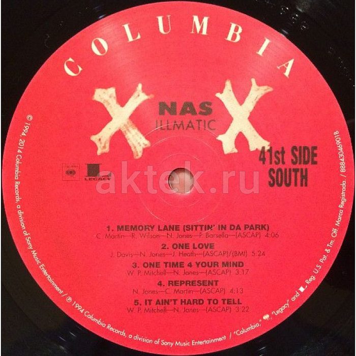 Виниловая пластинка NAS - ILLMATIC XX BLACK VINYL 12" 4