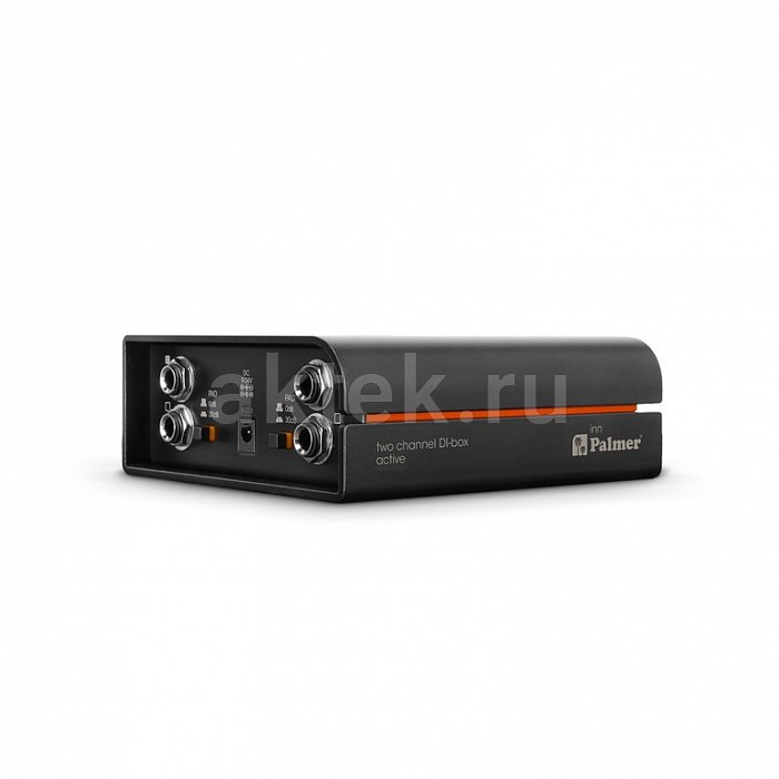 Palmer RIVER inn активный двухканальный DI-бокс 6,3мм–XLR 20–20000Гц 10