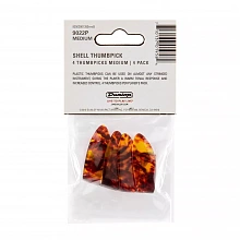 Dunlop 9022P Plastic Thumbpick Shell 4Pack медиатор-коготь, средние, 4 шт 2