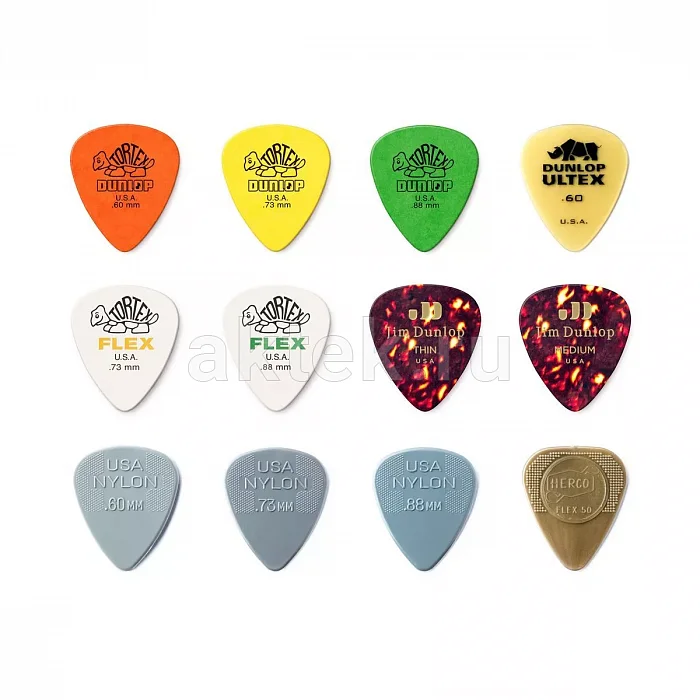 Dunlop PVP112 Variety Acoustic 12Pack медиаторы, нейлон, 12 шт 3