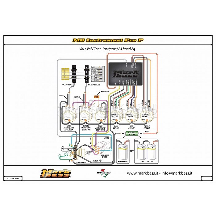 Предусилитель Markbass MB INSTRUMENT PRE P 4
