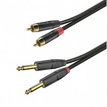 ROXTONE PACC200/2 аудиокабель Jack 6,3–RCA, 2 м, 2×2×0,22 мм²