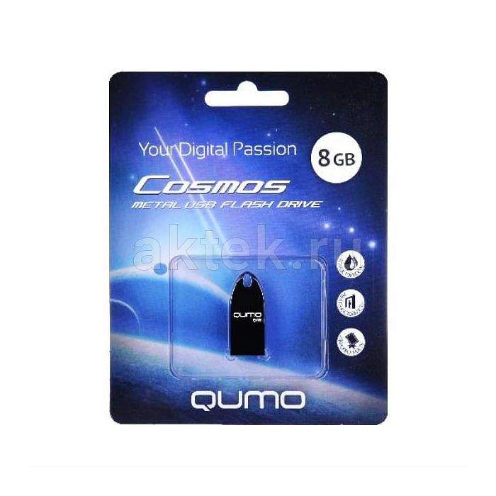 Флешка Qumo Cosmos 8 Gb серебро 4