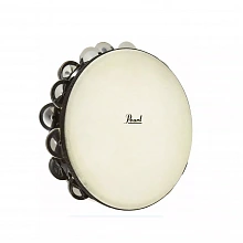 Pearl PETM-20 Elite Concert Tambourine двухрядный тамбурин с кожаной мембраной 3