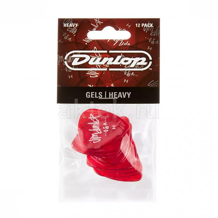 Dunlop 486PHV Gels H Red 12Pack медиаторы, heavy, 12 шт 4