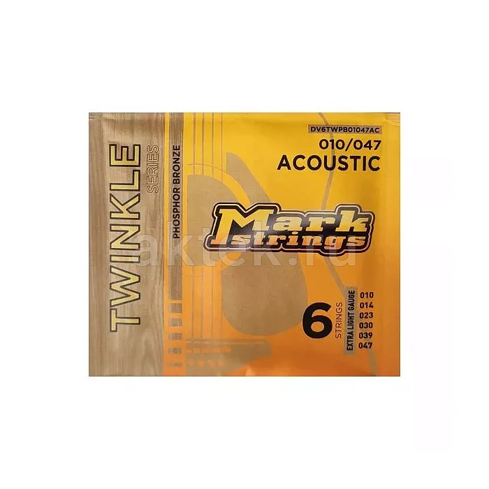 Markbass Twinkle Series DV6TWPB01047AC комплект струн, калибр 10-47, круглая обмотка