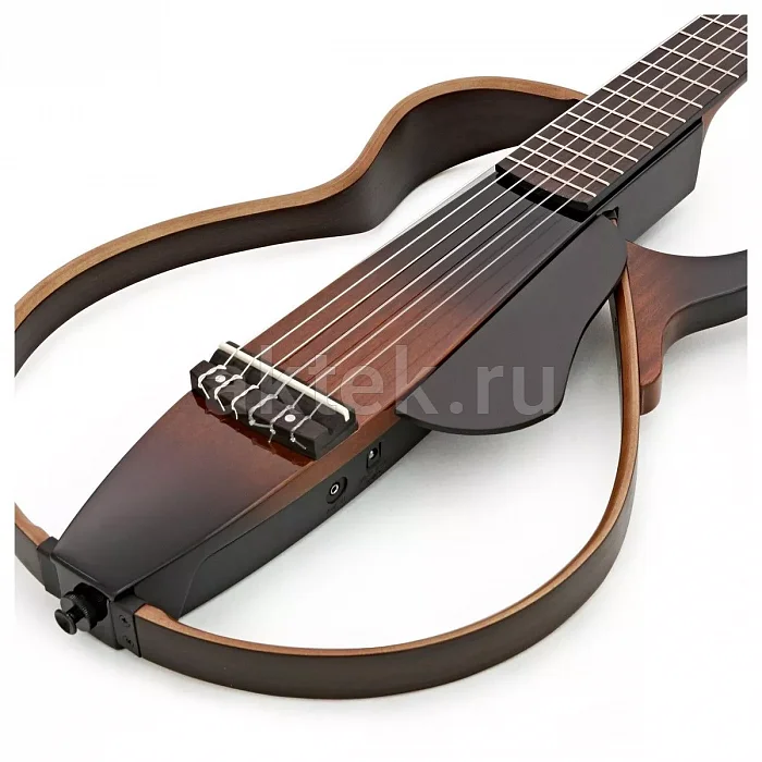 Yamaha Silent SLG200N TBS электроакустическая гитара, корпус из красного дерева 5