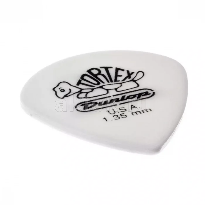 Dunlop 478P135 Tortex White Jazz III медиаторы, 1,35 мм 2