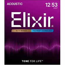 Elixir 11050 PolyWeb комплект струн, калибр 12-53, Light