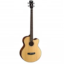 Cort AB850F NAT электроакустическая бас-гитара, еловая дека, чехол