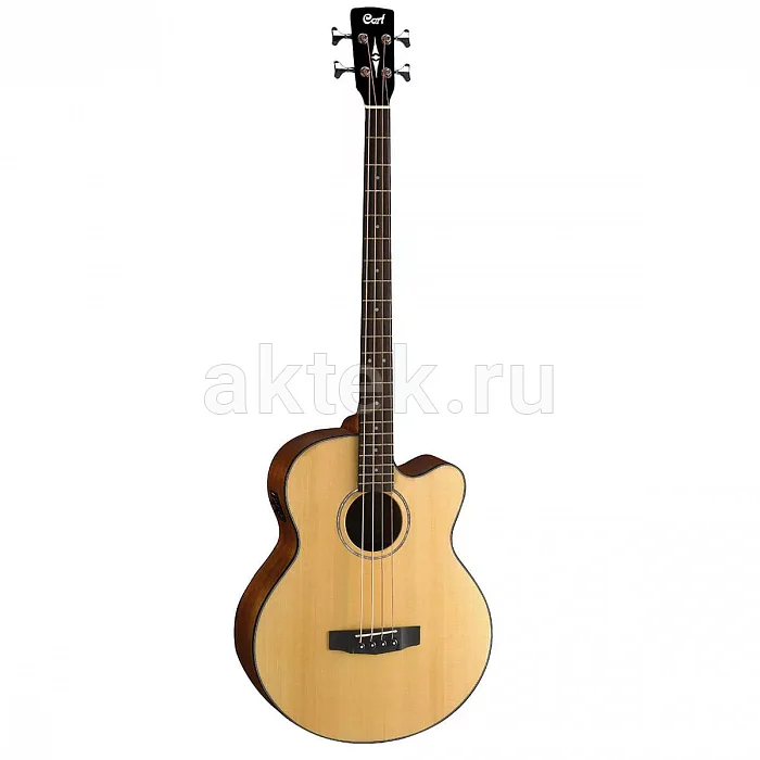 Cort AB850F NAT электроакустическая бас-гитара, еловая дека, чехол