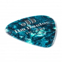 Dunlop 483P11MD Celluloid Turquoise Pearloid Medium медиаторы, целлулоид, 12 шт 2