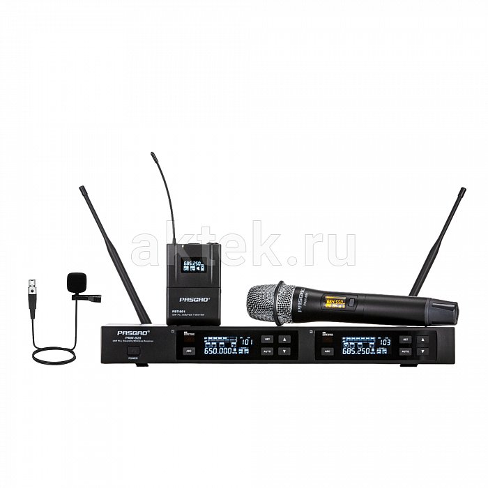Вокальная двухканальная радиосистема Pasgao PAW-920/PAH-801/PBT-801