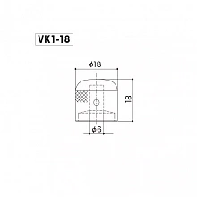Gotoh VK1-18-GG металлическая ручка гитарного потенциометра, золотистая 2