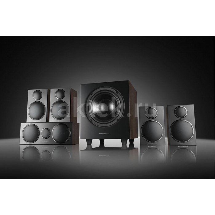 Wharfedale DX-3 5.1 HCP-System Walnut-Pearl комплект, активный сабвуфер-8дюймов/70Вт